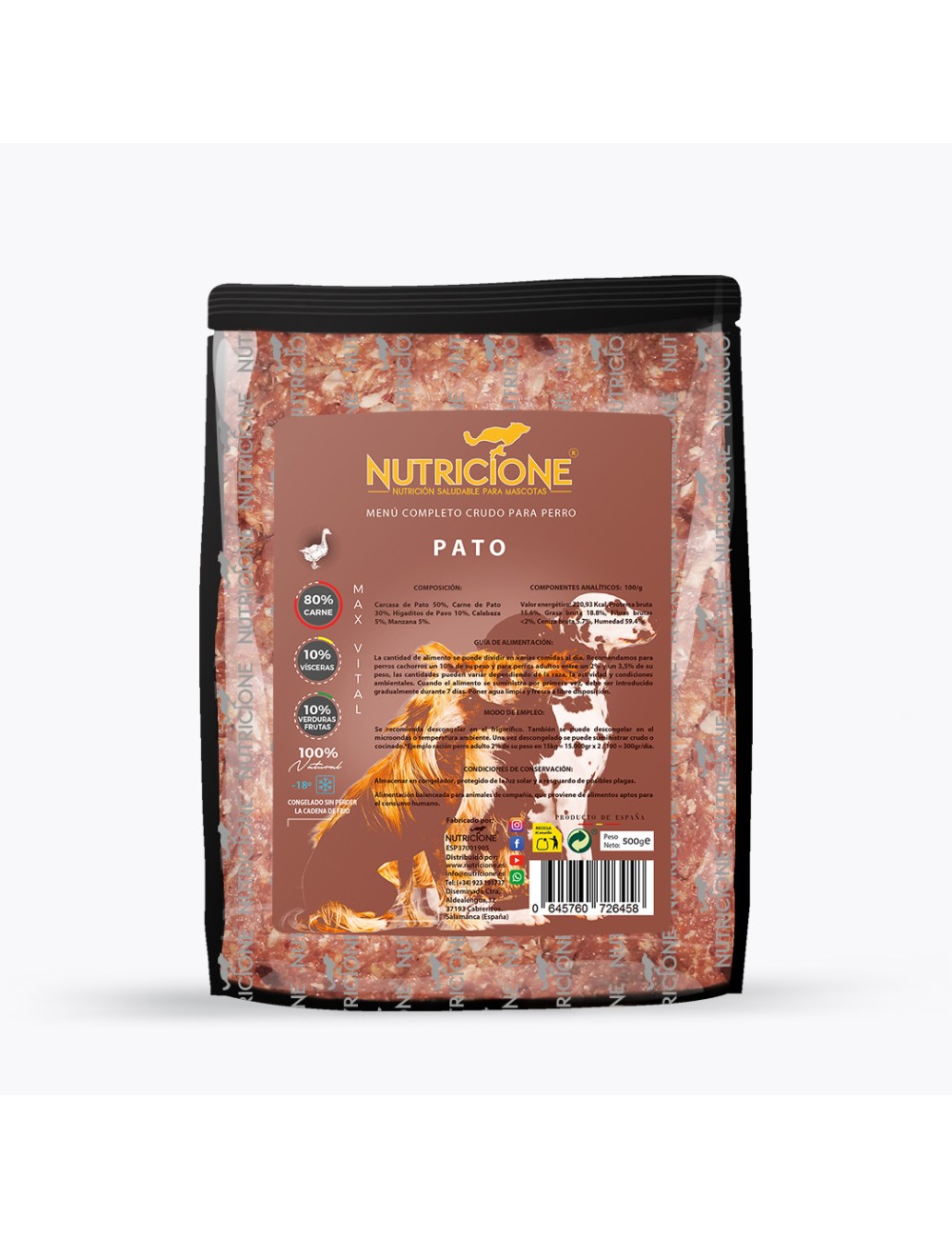 Menú-perro-PATO-500g