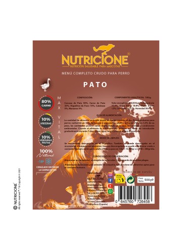 Menú-perro-PATO-500g
