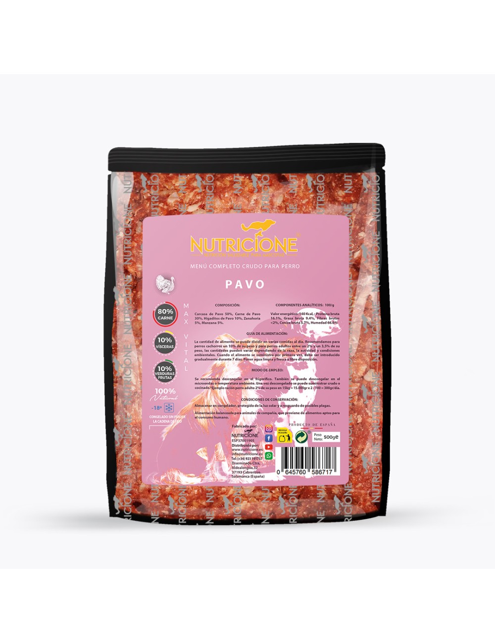 Menú-perro-PAVO-500g