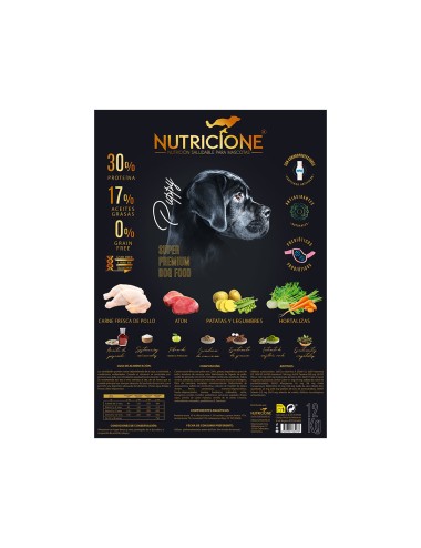 Pienso carne fresca de pollo y atún para perro puppy 12kg