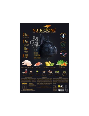 Pienso carne fresca de pollo y salmón para perro razas pequeñas 10kg