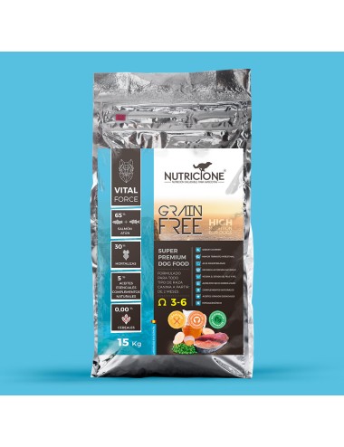 Pienso superpremium sin cereales 15Kg salmón y atún