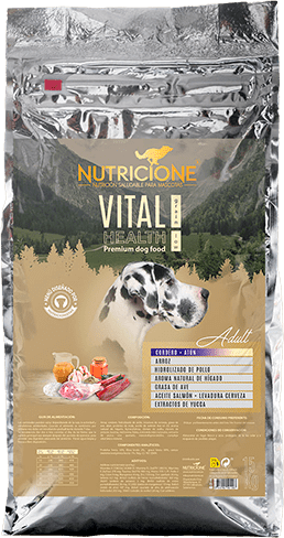 Bolsa de pienso bajo en cereal para perros