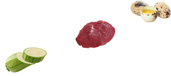 Carne y verdura fresca para BARF