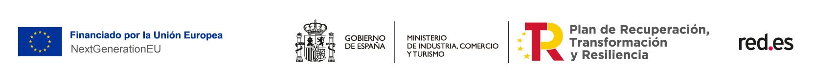 Financiado por la Unión Europea - Next Generation EU | Gobierno de España | Plan de Recuperación, transformación y Resiliencia | Red.es